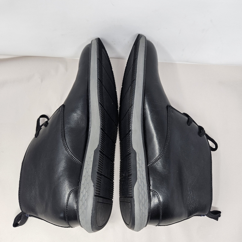 Vince Camuto Stuwert Men Chukka Boots sz 12M Black Leather Upper Casual Comfort - Picture 8 of 13